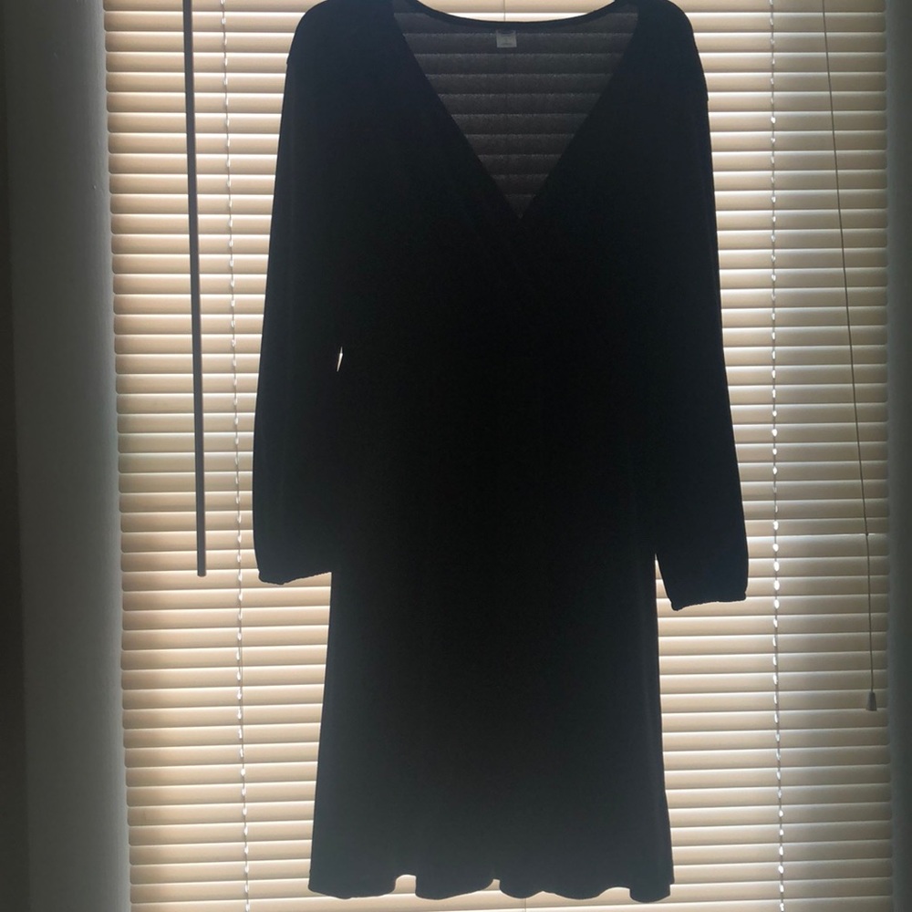 Black Velvet Felt Dress
